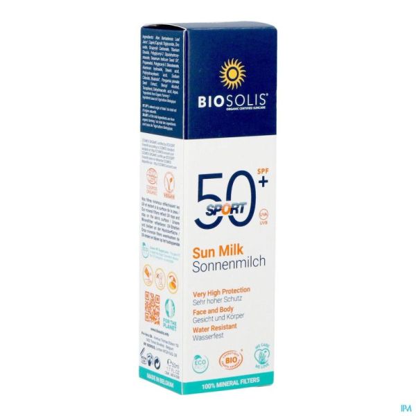 Biosolis Lait Solaire Sport Ip50+ 50ml