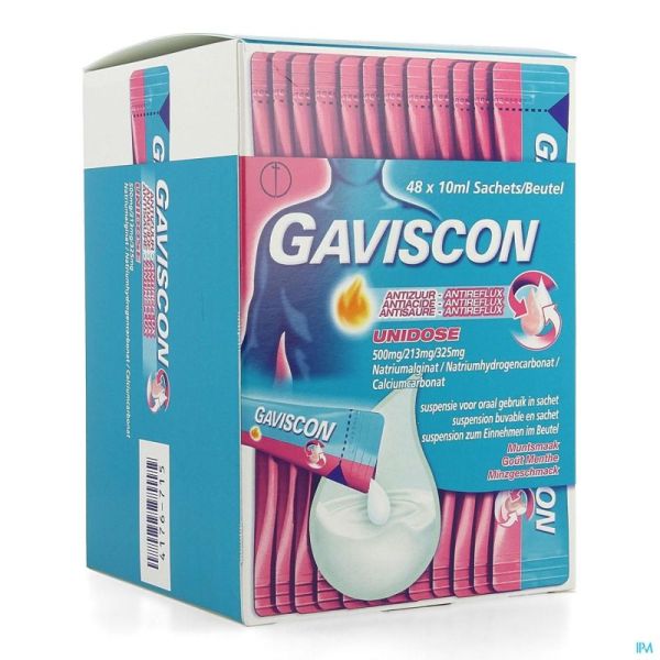 Gaviscon antiacide-antireflux susp buv.    sach 48