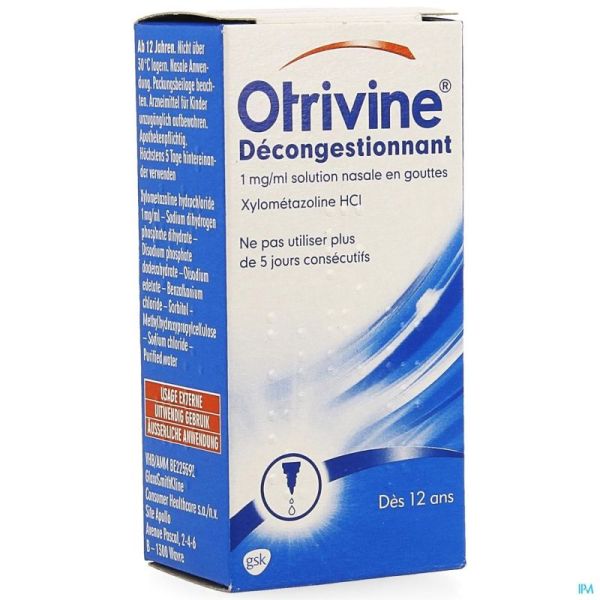 Otrivine hydrat 0,1% gutt 10ml