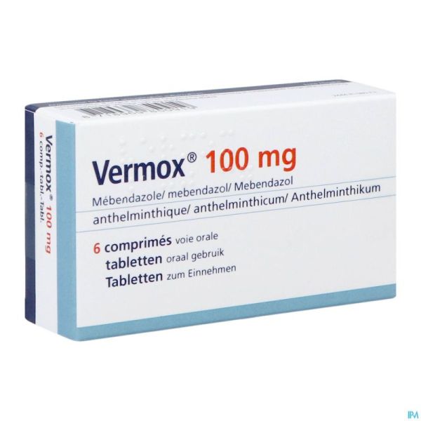 Vermox Orifarm 100mg Comp 6 Pip