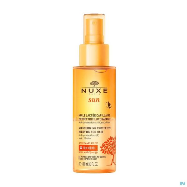 Nuxe Sun Huile Lacte Capil. Prot.hydra Fl 100ml Nf