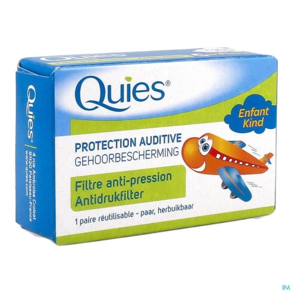 Quies protection auditive avion enfant 1 paire