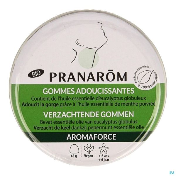 Aromaforce bio gommes adoucissantes eucalyptus  45