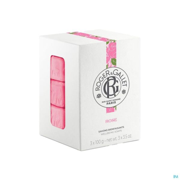 Roger&gallet rose boite 3 savons    100g