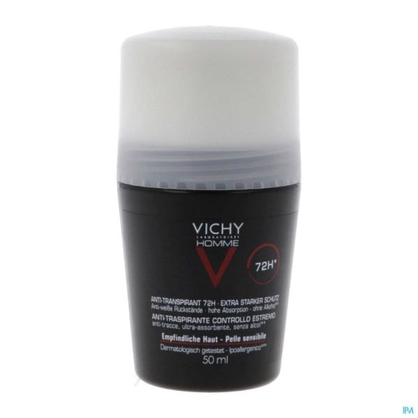 Vichy homme deo a/transp. 72h bille 50ml