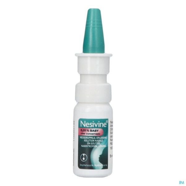 Nesivine 0,01% sine conserv baby gutt nas  5ml