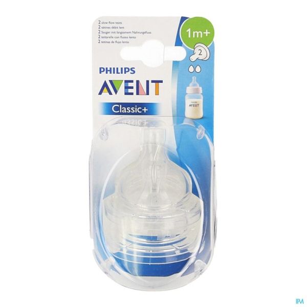 Philips avent tetine slow 2trous  2