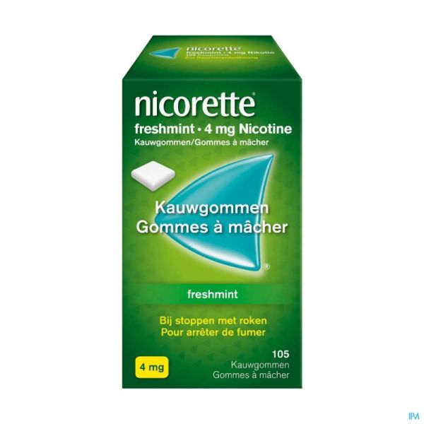 Nicorette freshmint gomme mach 105x4mg