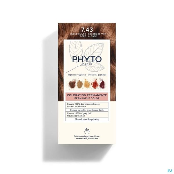 Phytocolor 7.43 blond fonce cuivre dore