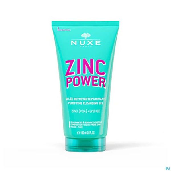 Nuxe zinc power gelee nettoyante purifiante 150ml