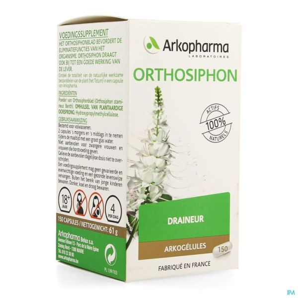 Arkogelules orthosiphon vegetal    caps 150