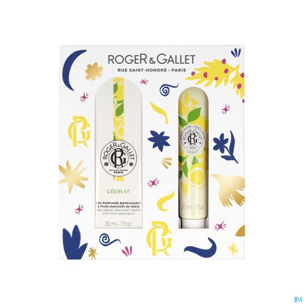Roger&gallet set noel cedrat 30ml+creme mains 30ml