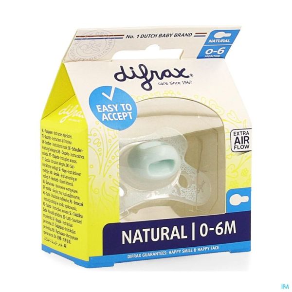 Difrax sucette natural 0-6 m