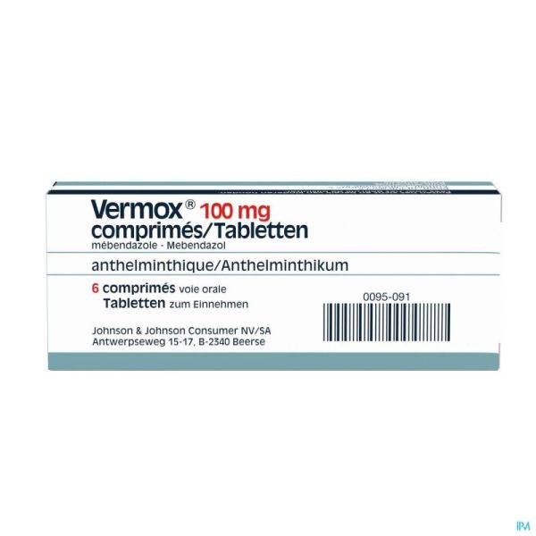 Vermox comp   6x100mg