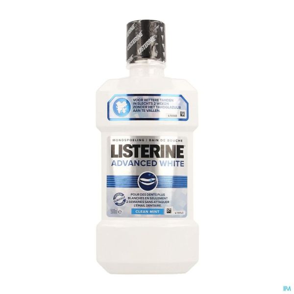 Listerine advanced white eau buccale 500ml