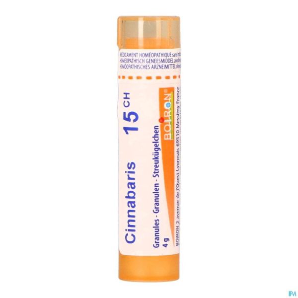 Cinnabaris 15ch Gr 4g Boiron