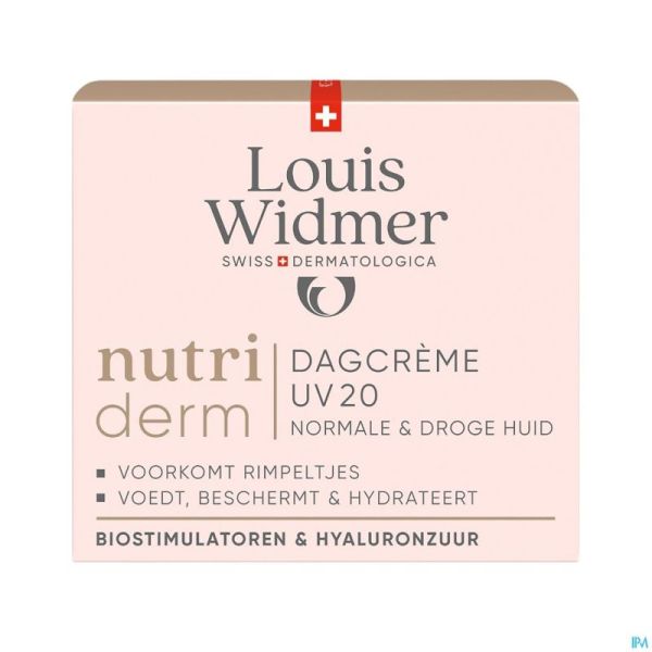 Widmer nutrid creme jour uv20 parf 50ml