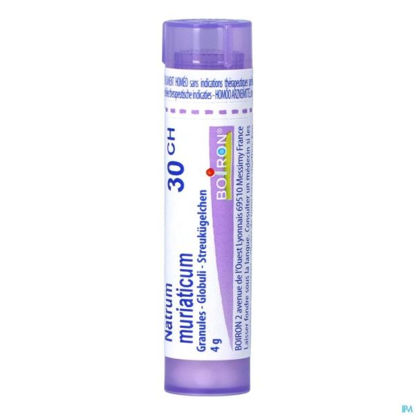 Natrum Muriaticum 30ch Gr 4g Boiron