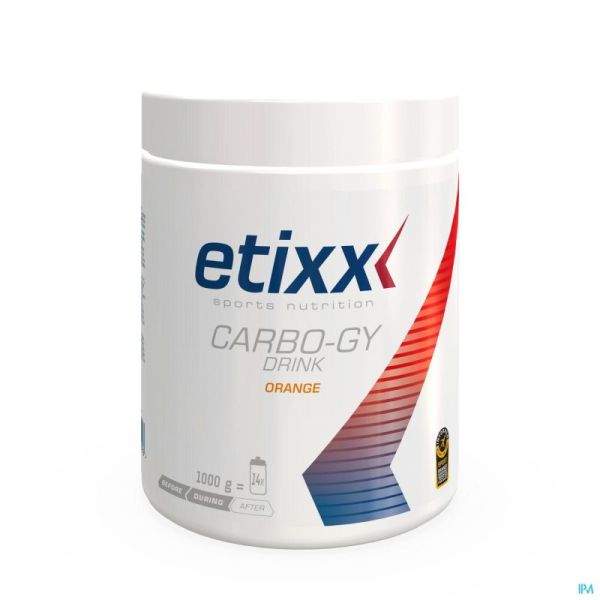 Etixx Carbo Gy Orange Pdr Pot 1000g