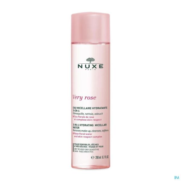 Nuxe very rose eau micellair hydra 3en1 ps 200ml