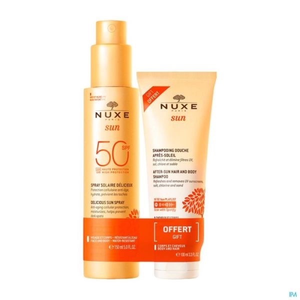 Nuxe Duo Spray Delicieux Ip50 150ml+sh 100ml Free
