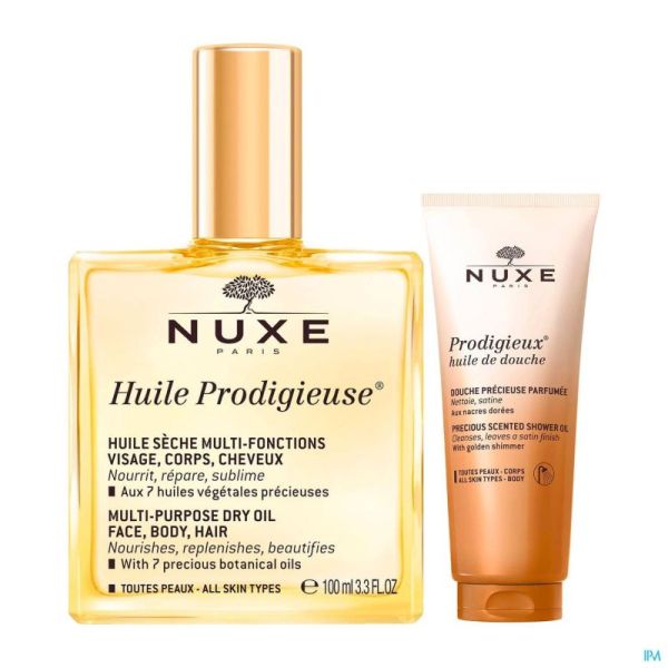 Nuxe Huile Prodigieuse 100ml+ Huile Douche 30ml