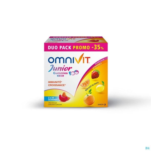 Omnivit junior gummies duopack -35%