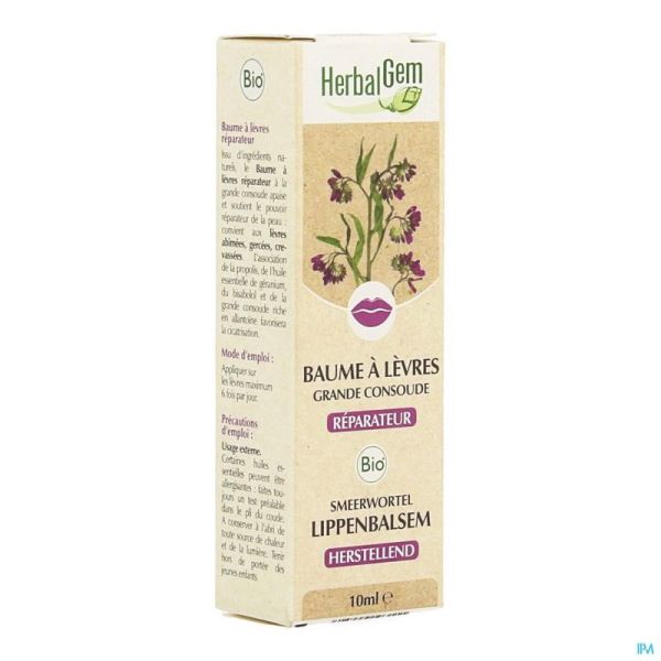 Herbalgem baume levre consoude bio    10ml