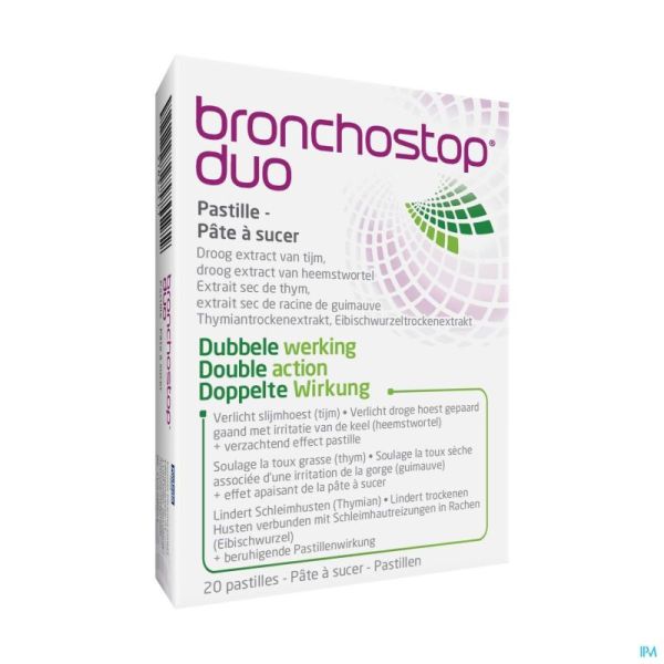 Bronchostop duo pastilles 20