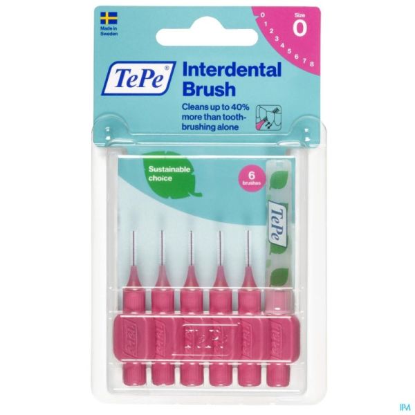 Tepe Interdental Brush 0,40mm Pink 6