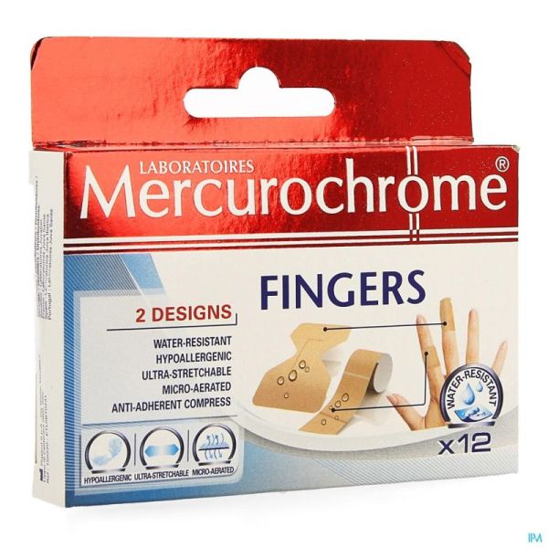 Mercurochrome pansement fingers    12