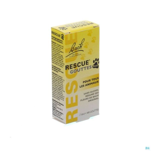 Bach rescue pets gouttes 10ml