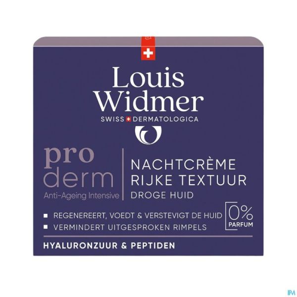 Widmer prod creme nuit texture riche n/parf 50ml