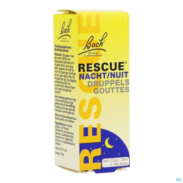 Bach rescue gouttes nuit    10ml