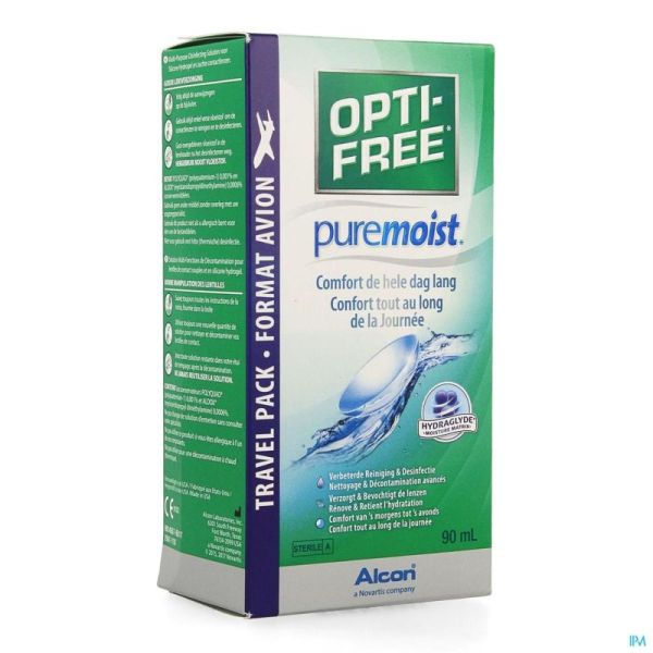 Opti-free puremoist m.purpos.desinf.1x 90ml+etui