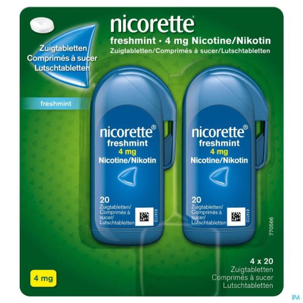 Nicorette freshmint comp a sucer  80x4mg