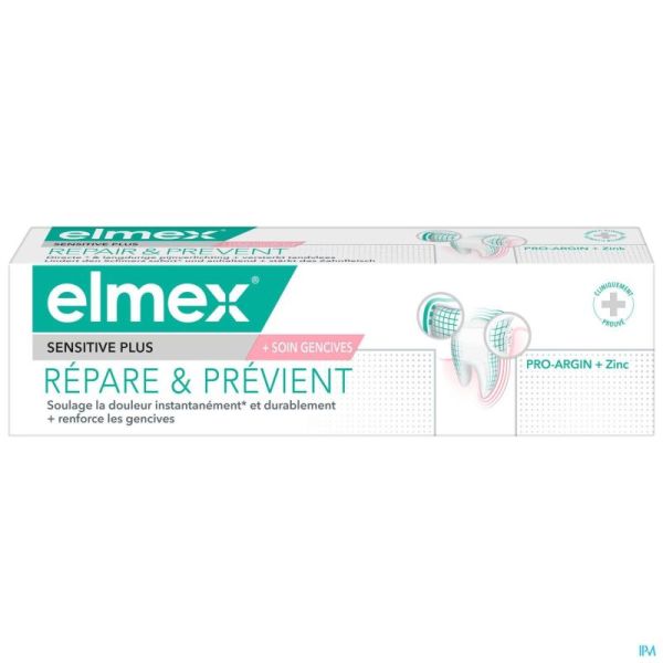Elmex Dentifrice Sensi.plus Repare&prev. 75ml Nf