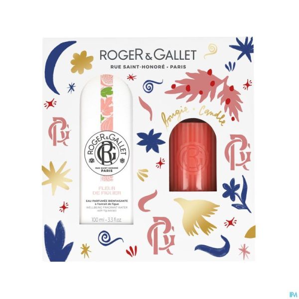 Roger&gallet set noel fleur figuier 100ml + bougie