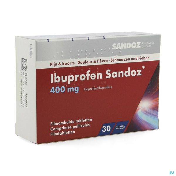 Ibuprofen sandoz 400mg comp pell  30x400mg