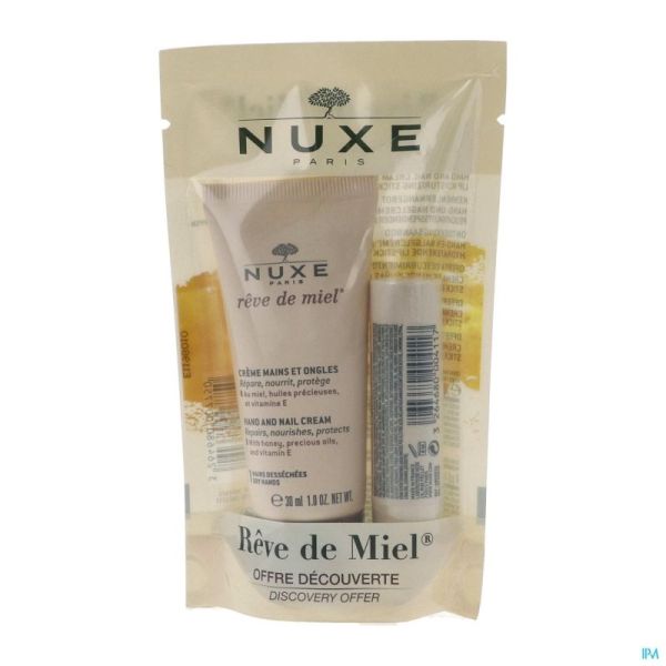 Nuxe reve de miel stick levres 4g + cr mains 30ml