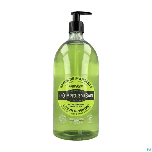 Lcb savon liquide citron menthe s/palme fl 1l