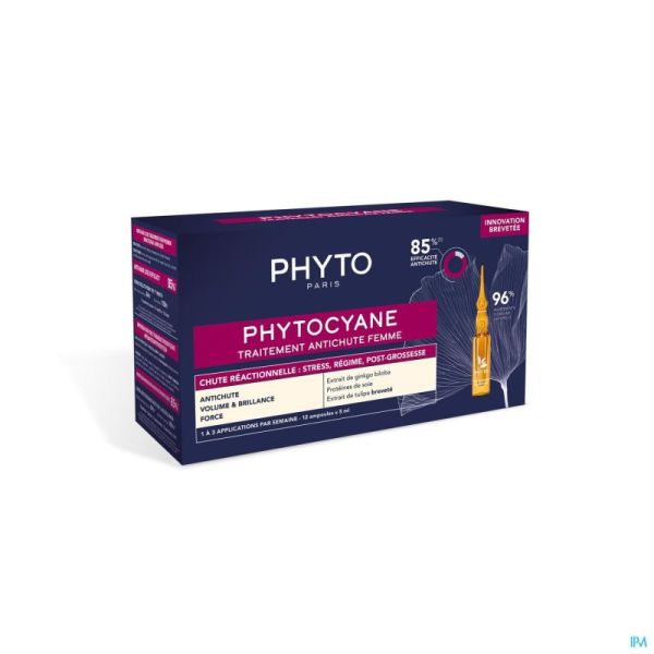 Phytocyane traitement chute progressive amp 12x5ml