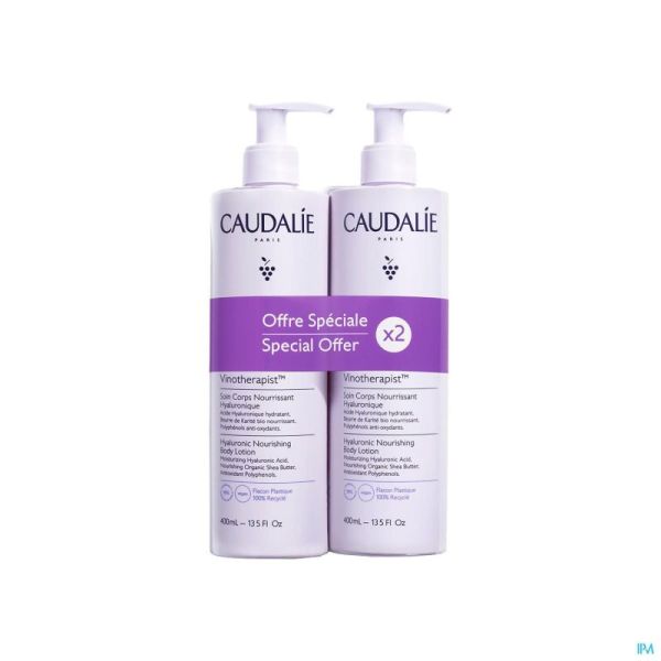 Caudalie Duo Vinotherapist Soin Corps Nourr. 400ml