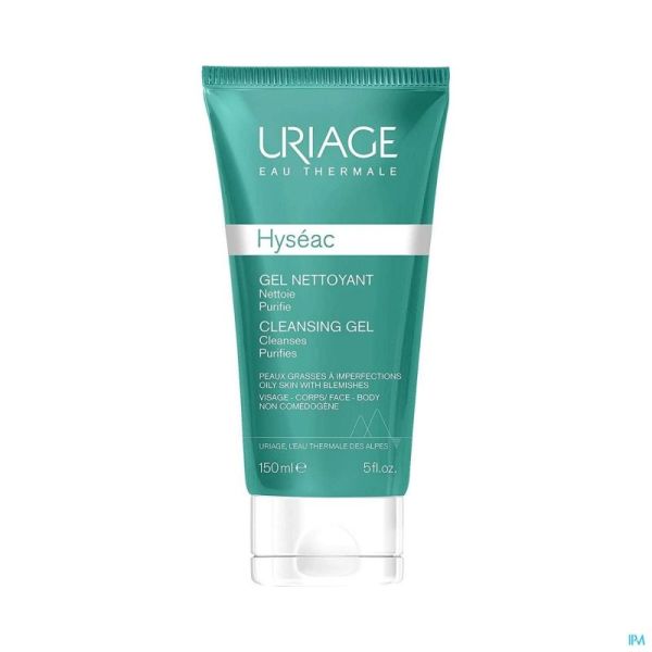 Uriage hyseac gel nettoyant doux tube 150ml