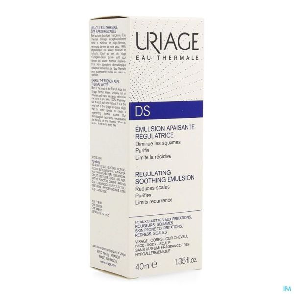 Uriage ds emuls soin regulateur tube 40ml