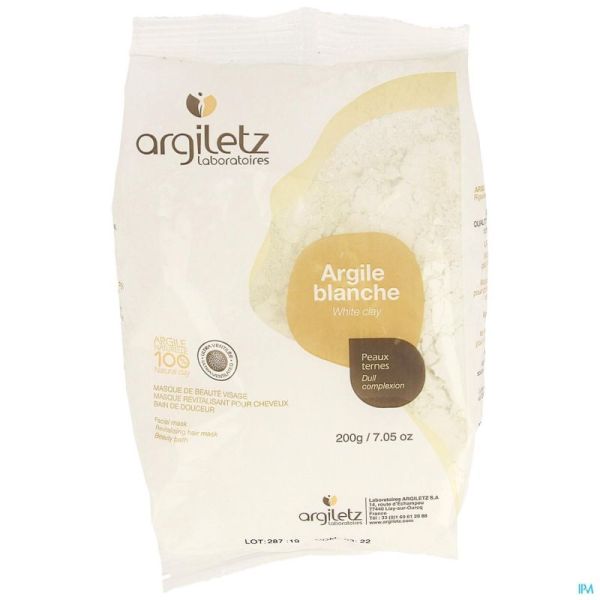 Argiletz argile blanche ultra ventilee pdr 200g