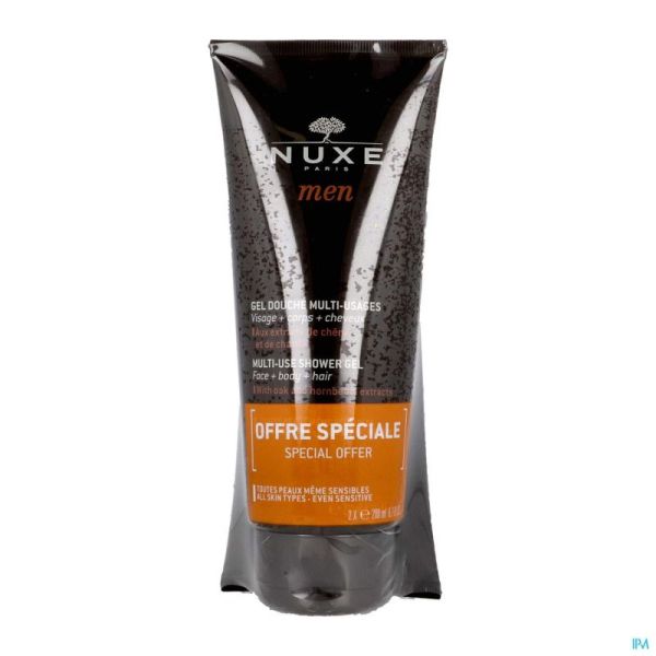 Nuxe men gel douche multi usage duo   tube 2x200ml