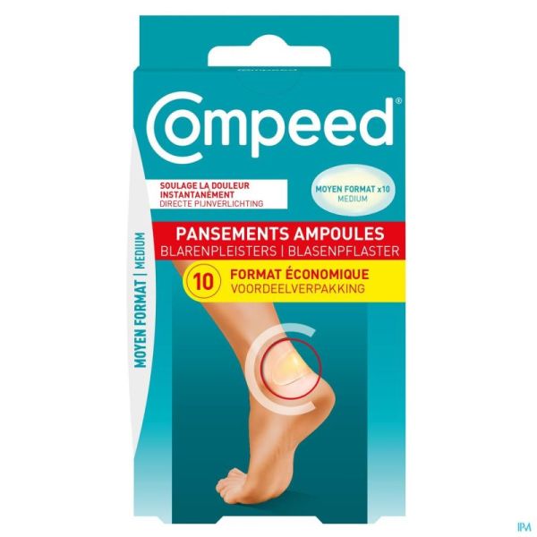 Compeed pansement ampoules moyen format econ.   10