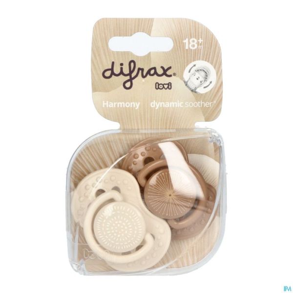 Difrax sucette dynamic harmony 18m+ 2