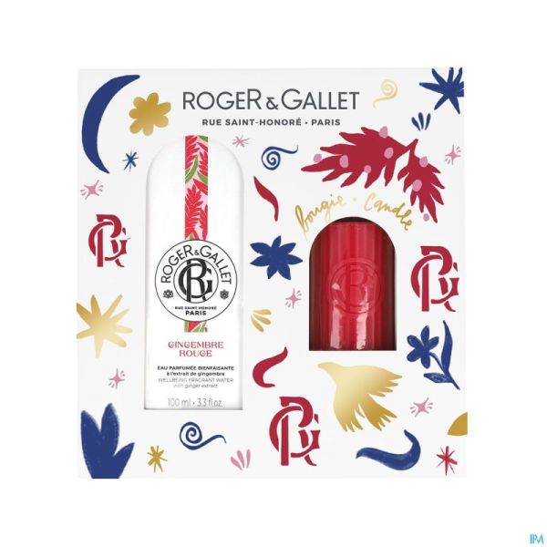 Roger&gallet set noel gingembre 100ml + bougie